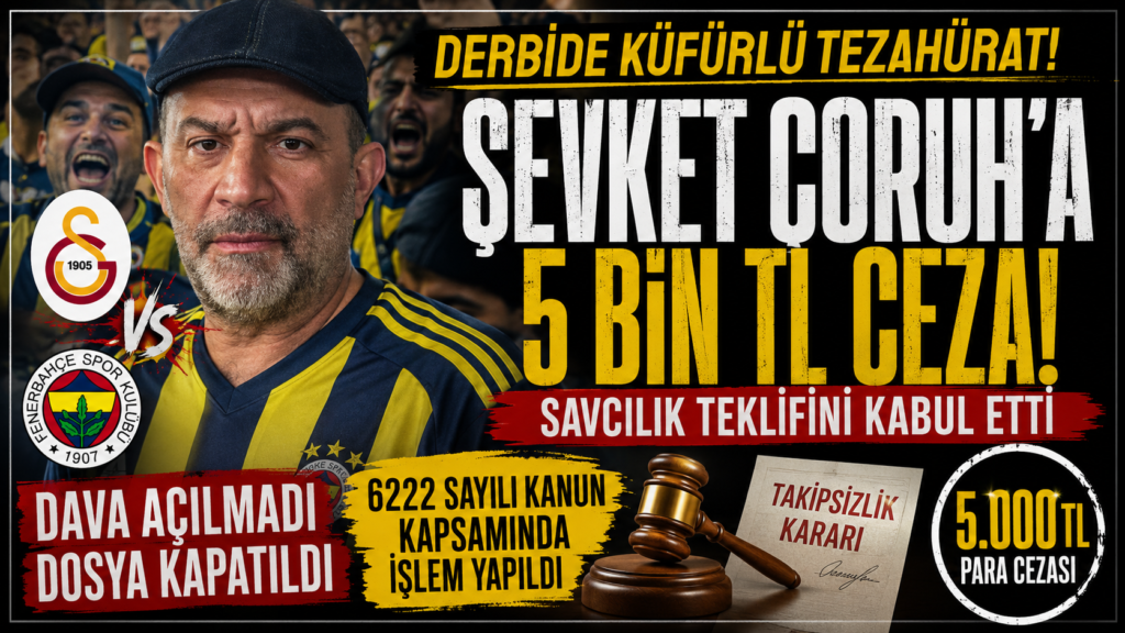 Şevket Çoruh’a Tribün Cezası