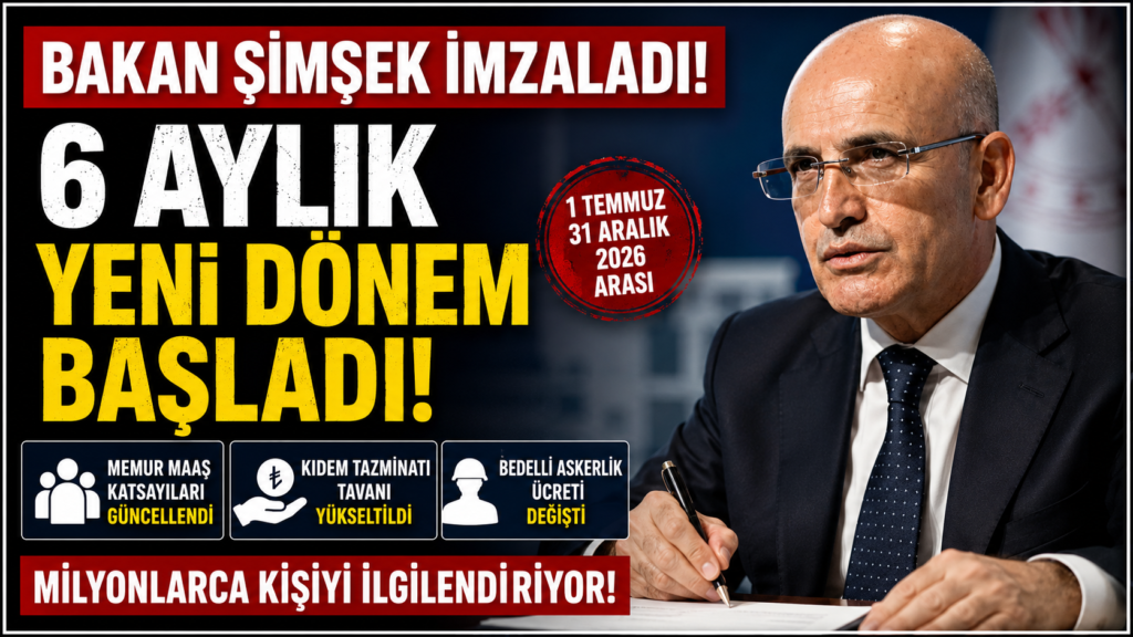 Şimşek İmzaladı: Maaşlar Değişti