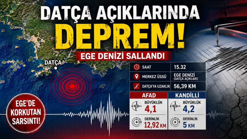 Ege Denizi’nde deprem