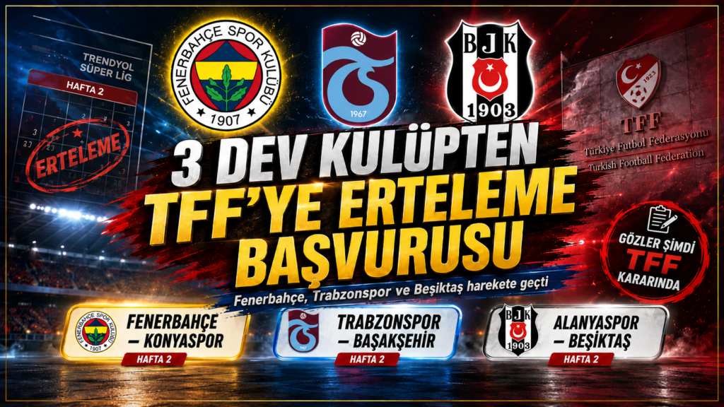 3 dev kulüp TFF’nin kapısında: Maçlar ertelensin