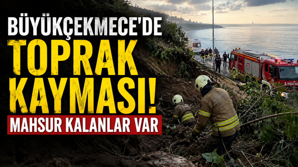 İstanbul’da korkutan toprak kayması