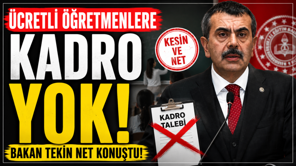 Ücretli öğretmenlere kadro yok