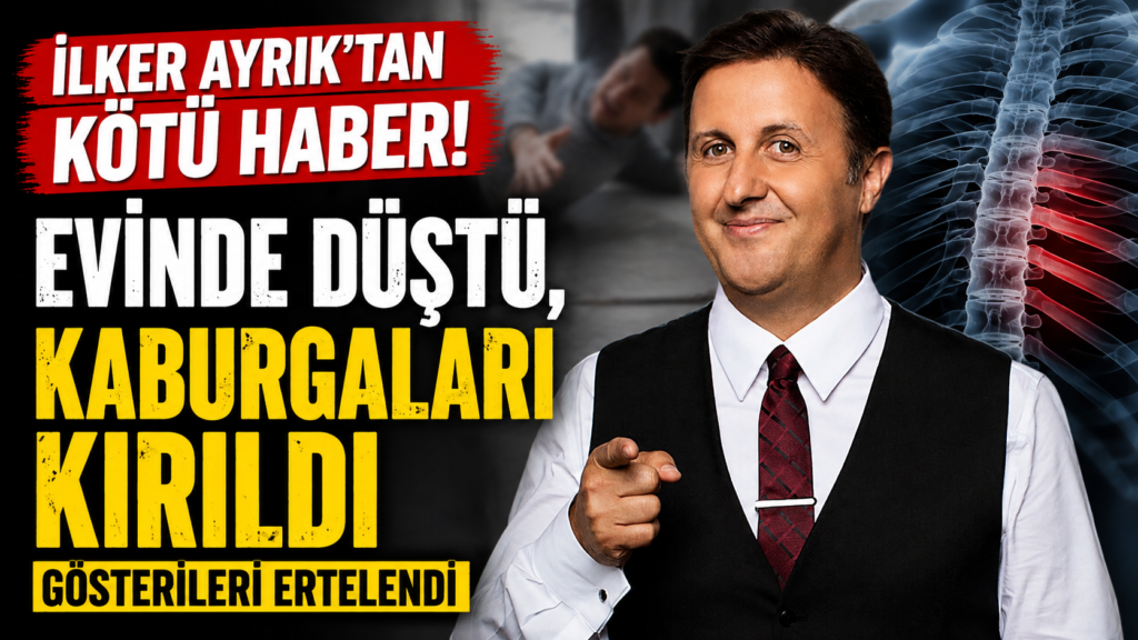 İlker Ayrık evinde kaza geçirdi