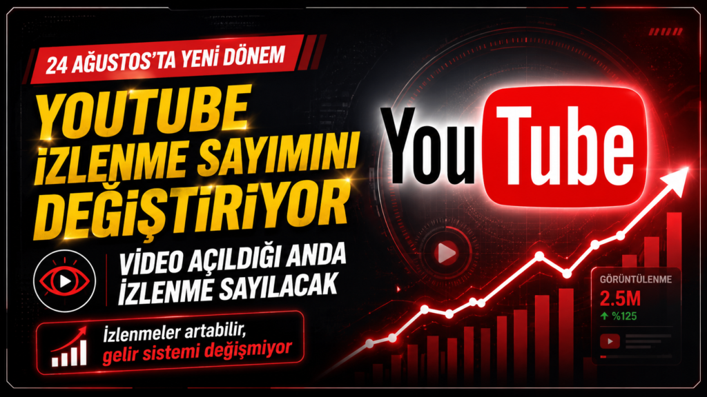 Youtube izlenme sistemini değiştiriyor