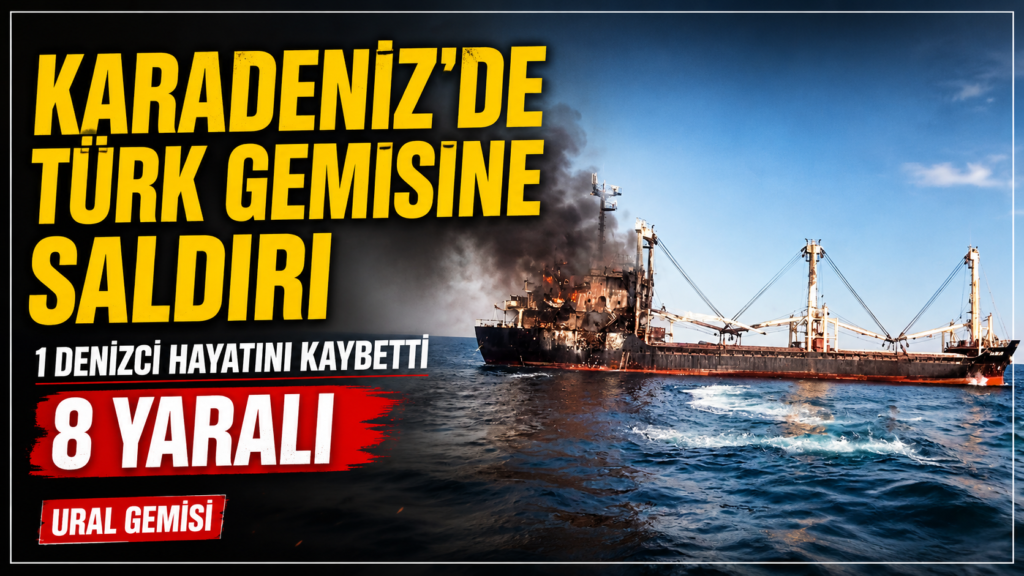 Karadeniz’de Türk gemisine saldırı, 1 ölü 8 yaralı