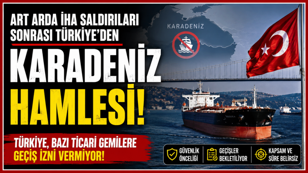 Türkiye Karadeniz’den gemi geçişlerini kısıtladı