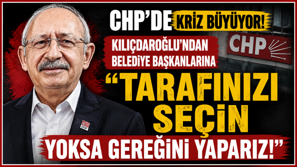 Belediye Başkanlarına rest: Tarafınızı seçin
