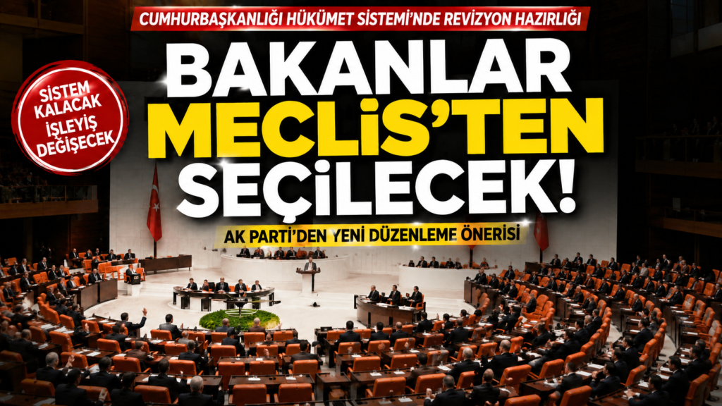 Bakanlar Meclisten seçilecek