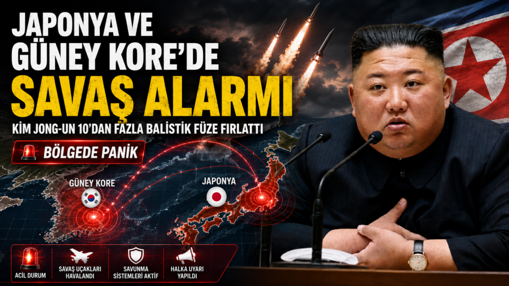Japonya ve Güney Kor’de savaş alarmı