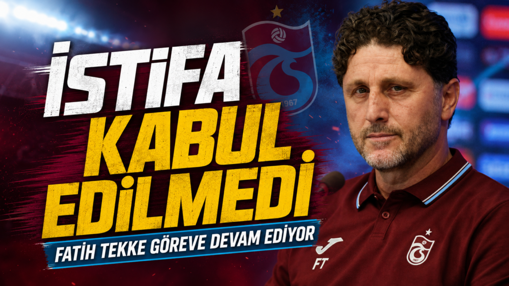 Fatih Tekke’nin istifası kabul edilmedi