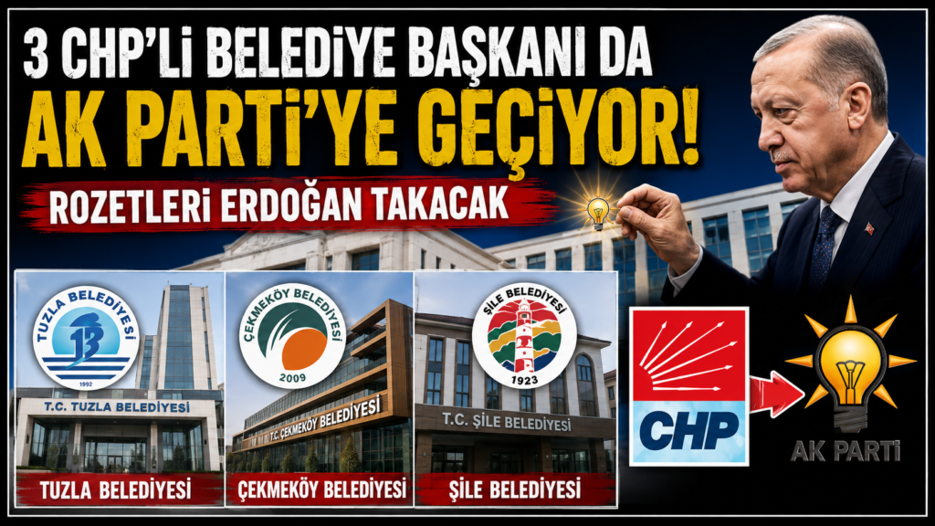 3 CHP’li Belediye AK Parti’ye geçiyor