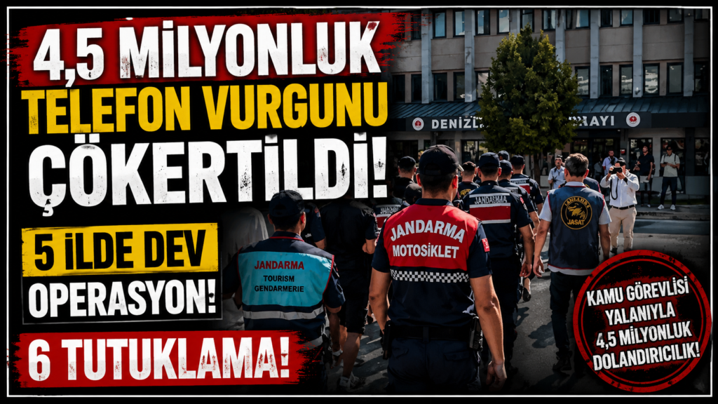 4,5 Milyonluk Telefon Vurgunu Çökertildi