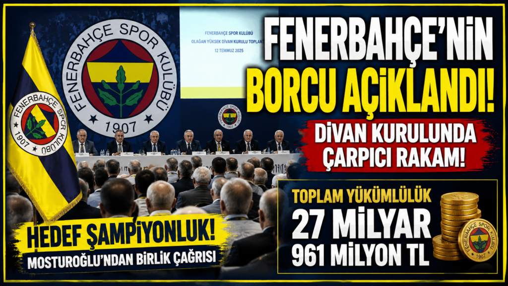 Feerbahçe’nin toplam borcu açıklandı