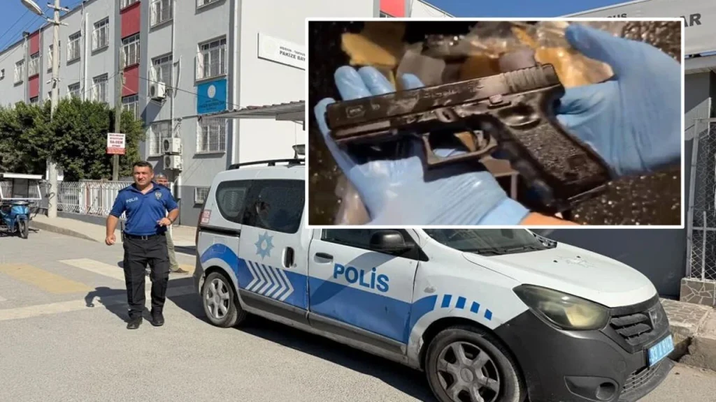 7 Yaşındaki öğrencinin çantasından tabanca çıktı