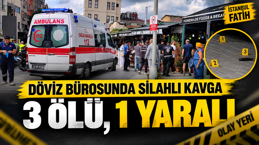 Fatih’te döviz bürosunda silahlı çatışma