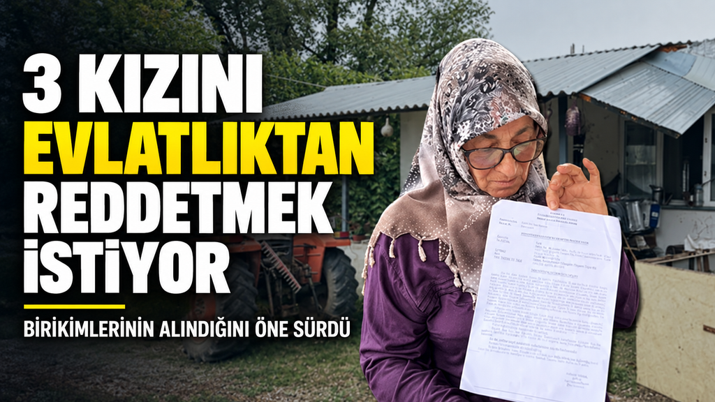 Üç kızını evlatlıktan reddetmek istiyor