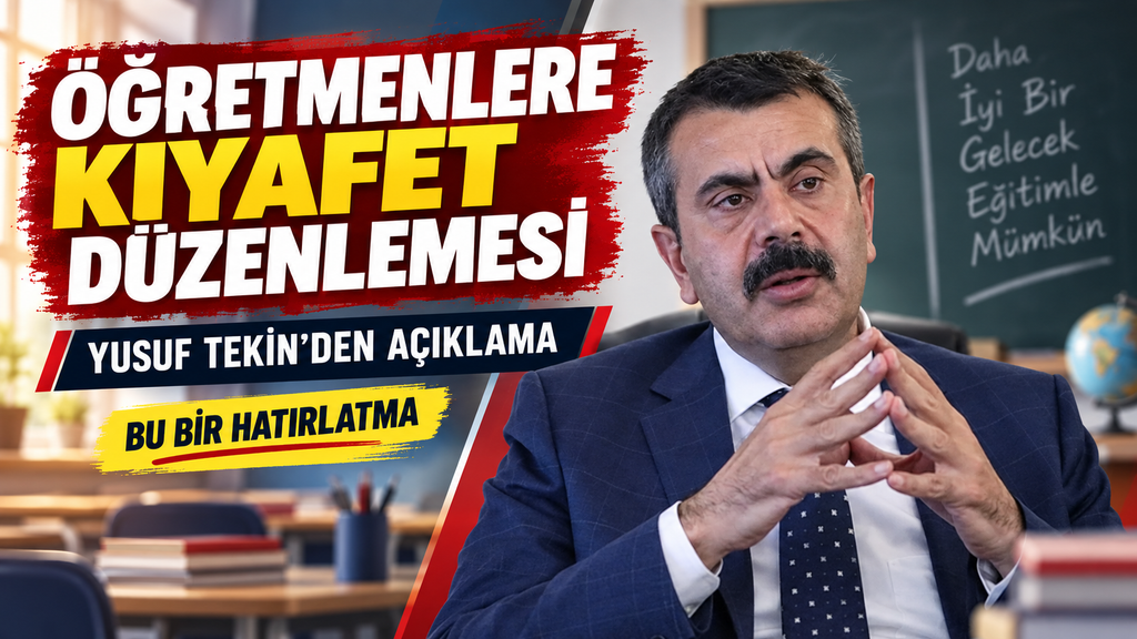 Bakan Tekin’den öğretmenlere kıyafet uyarısı