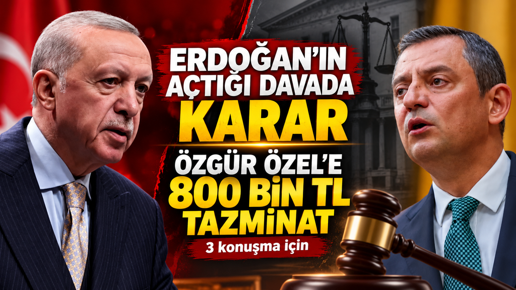 Erdoğan’dan Özel’e tazminat cezası