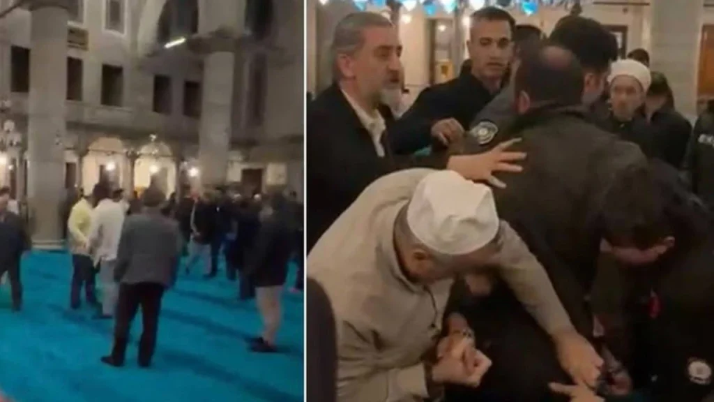 Eyüpsultan Camii’nde silah sesleri