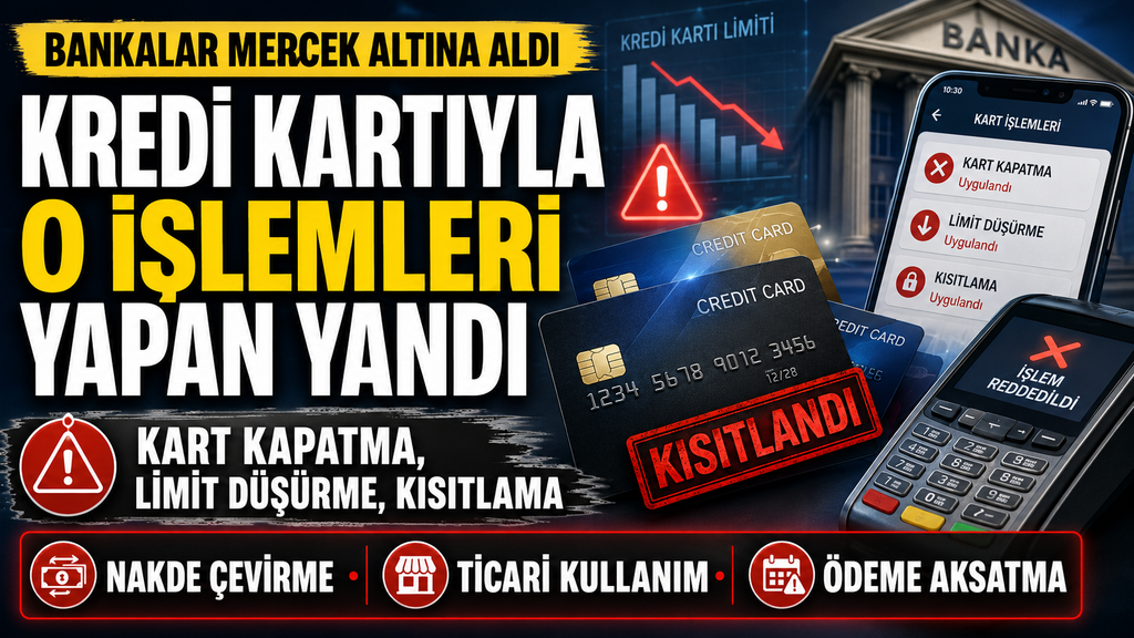 Kredi kartınız anında kapatılabilir