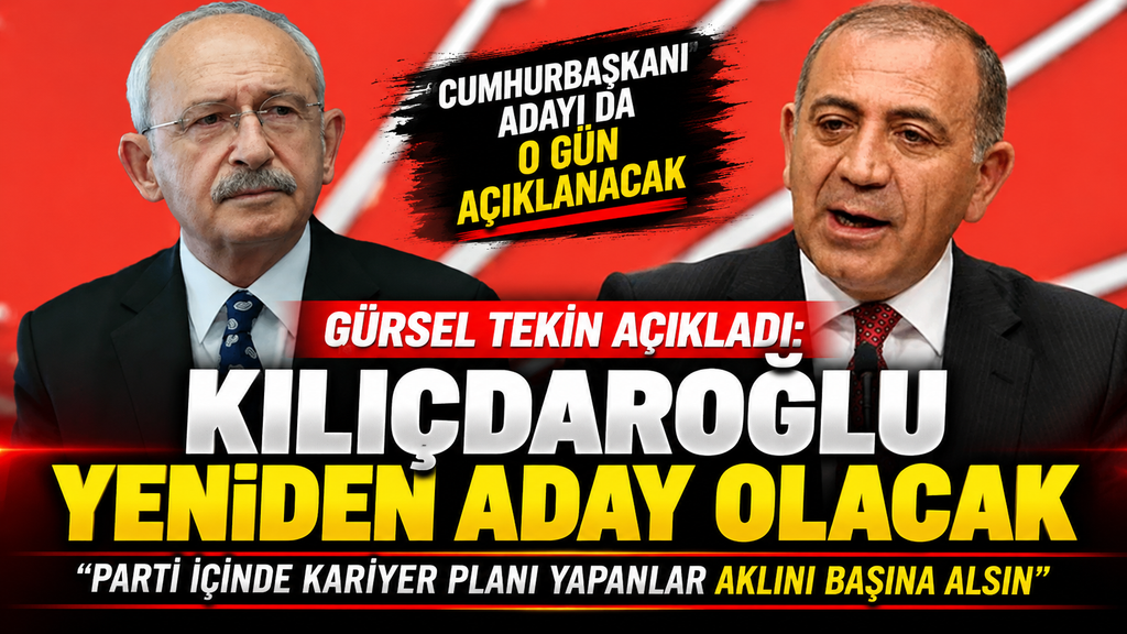 Tekin: Kılıçdaroğlu’nun karşısına aday çıkmasın