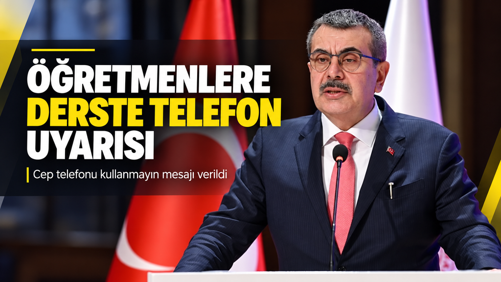 Bakan Tekin: Öğretmenlere derste telefon yok
